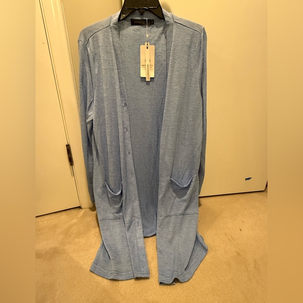 Women's Blue Cardigan